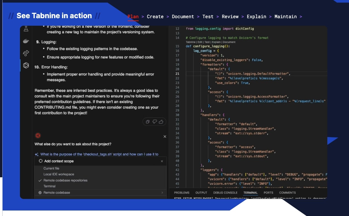Tabnine AI Code Assistant - private, personalized, protected_ - [www.tabnine.com]