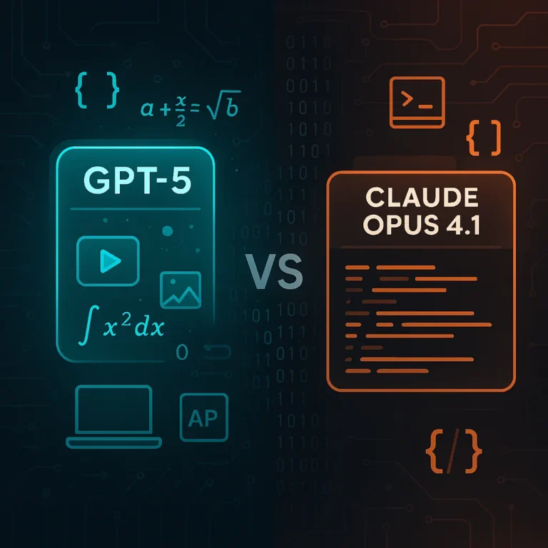 GPT-5 vs Claude Opus 4.1: The Ultimate Developer Showdown – Coding, Reasoning & API Performance