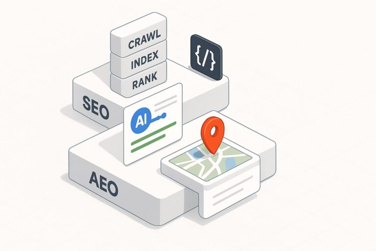 SEO vs AEO vs GEO, Perbedaan, Peran, dan Kapan Dipakai