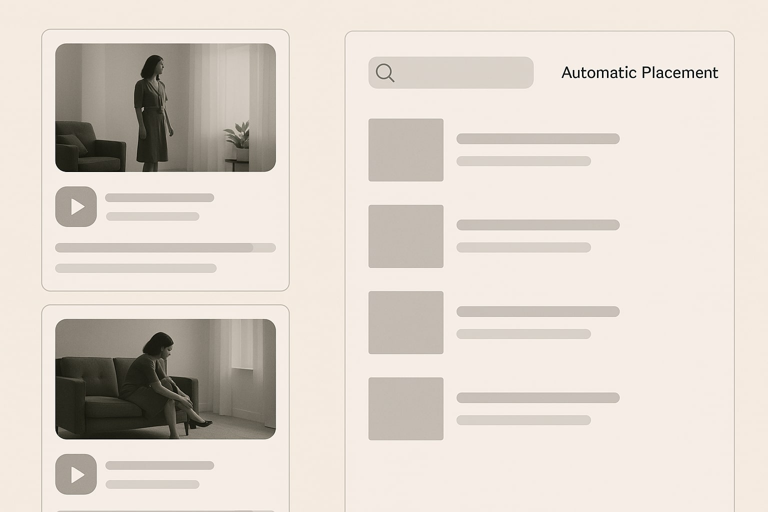 Visualization of attention funnel from short video to checkout with growth chart